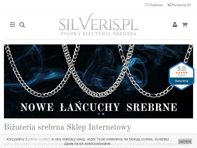 Biżuteria srebrna Sklep Internetowy Silveris.pl